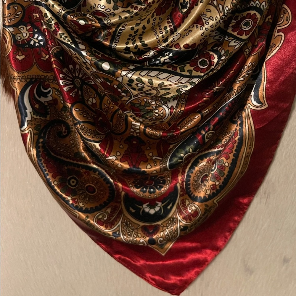 🌵🌵Rowdy Crowd Western Wild Rag Cowgirl Cowboy Rodeo Burgundy Navy Scarf 🌵🌵